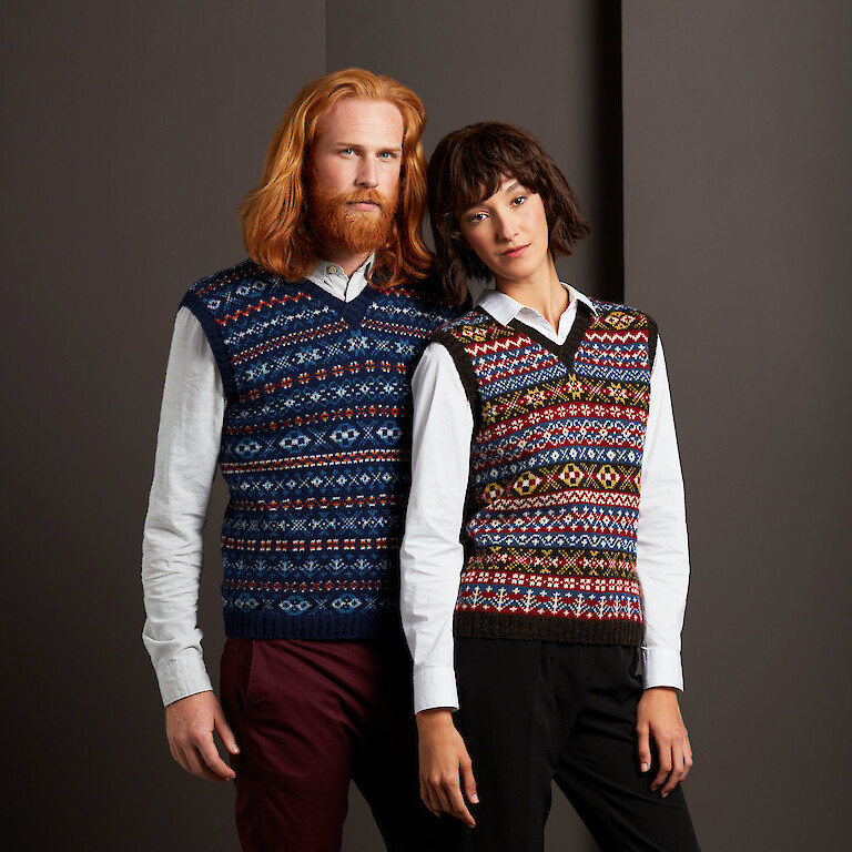 hand knitted fair isle jumper