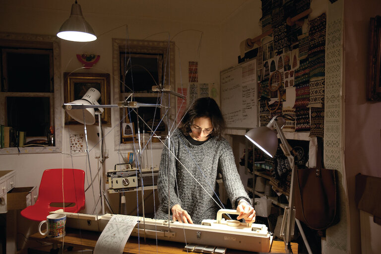 Night time at Mati’s Studio, Fair Isle