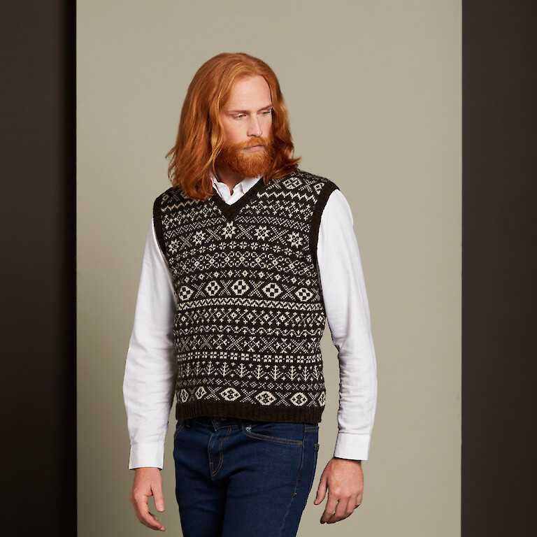 fair isle sleeveless jumper